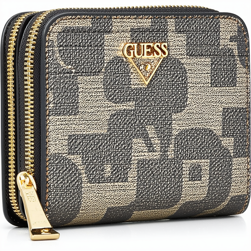 GUESS Logo Luxe Large Zip Around Wallet