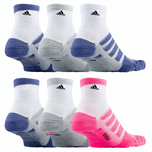 adidas Girl's Superlite Low Cut Socks (6-Pack)