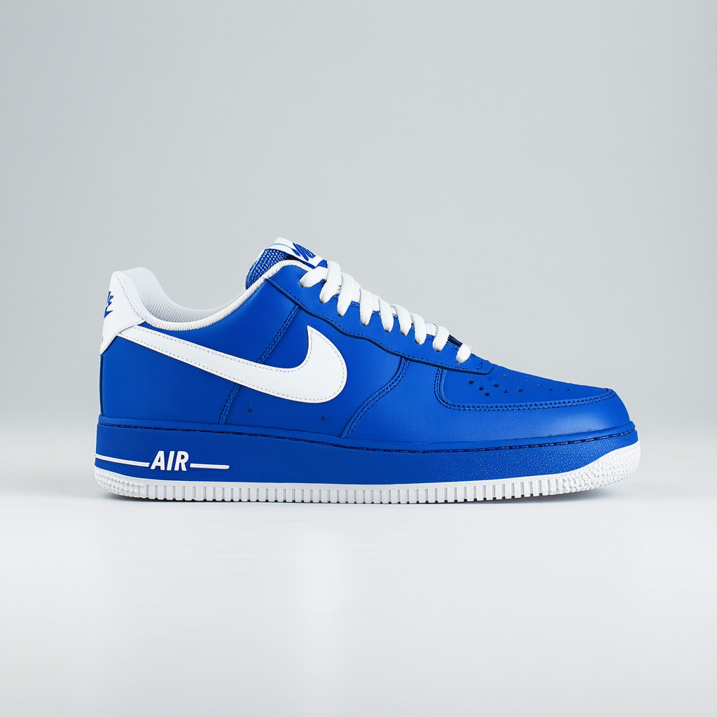 Nike Air Force 1 AC Deep Royal Blue/White Casual Shoe 9.5 Men US