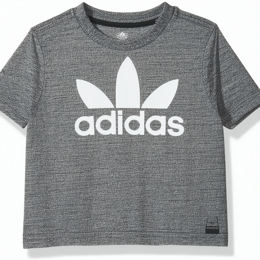 adidas Boys' Short Sleeve Baller Heather Tee