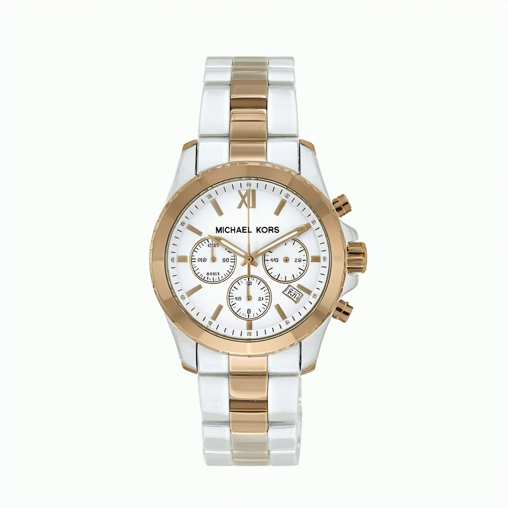 Michael Kors Layton Chronograph White Dial Ladies Watch MK5456
