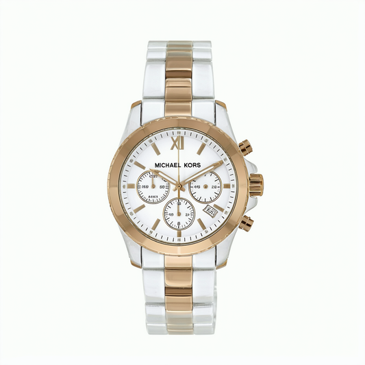 Michael Kors Layton Chronograph White Dial Ladies Watch MK5456