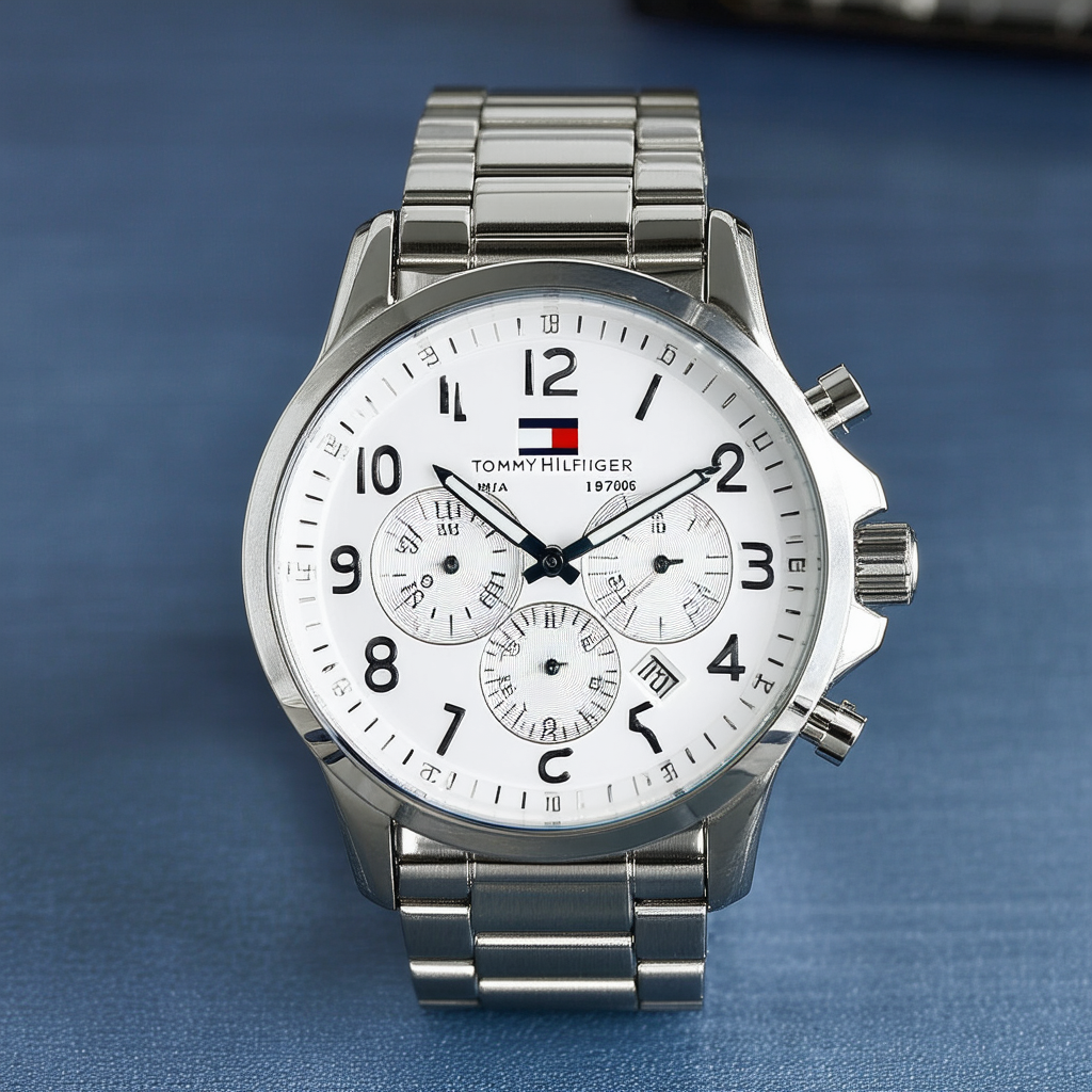 Tommy Hilfiger Men's 1791006 Analog Display Quartz Silver Watch