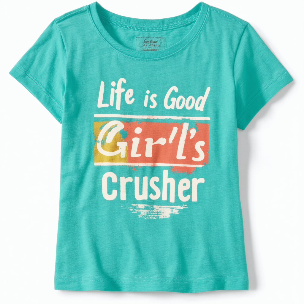 Life is Good Girl's Crusher Tee