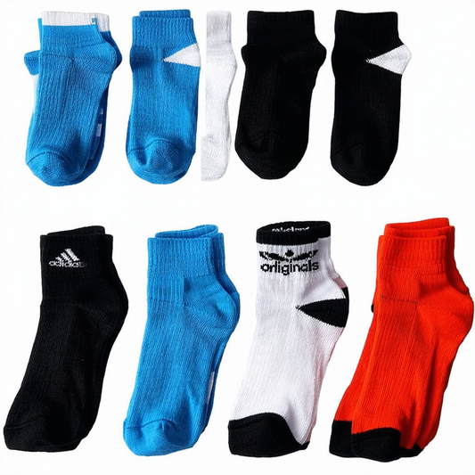 adidas Originals Kids-Boy's/Girl's Trefoil Cushioned Quarter Socks (6-Pair)