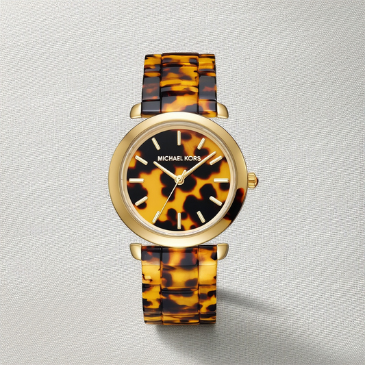 Michael Kors Women's MK4235 Tortoise Bangle Watch