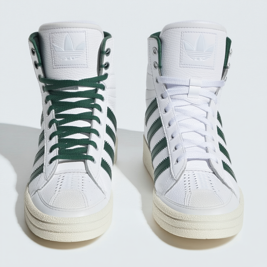 adidas Men's Top Ten HI White/Green 26164