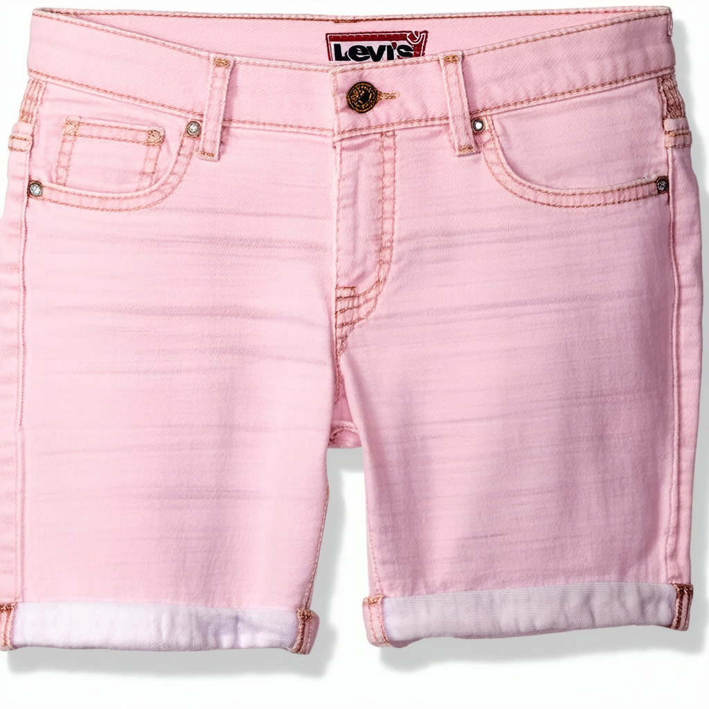 Levi's Women's Bermuda Short, light pink twill, 34