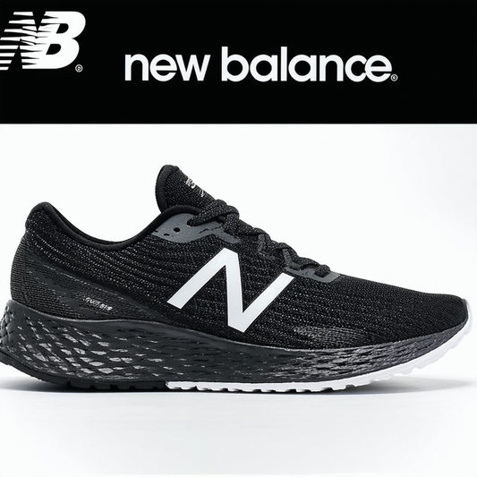 New Balance Womens W1980 Fresh Foam Zante Black/White 9 B