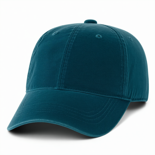Nautica Men's Twill 6-Panel Cap, Deep Seal Teal, One Size