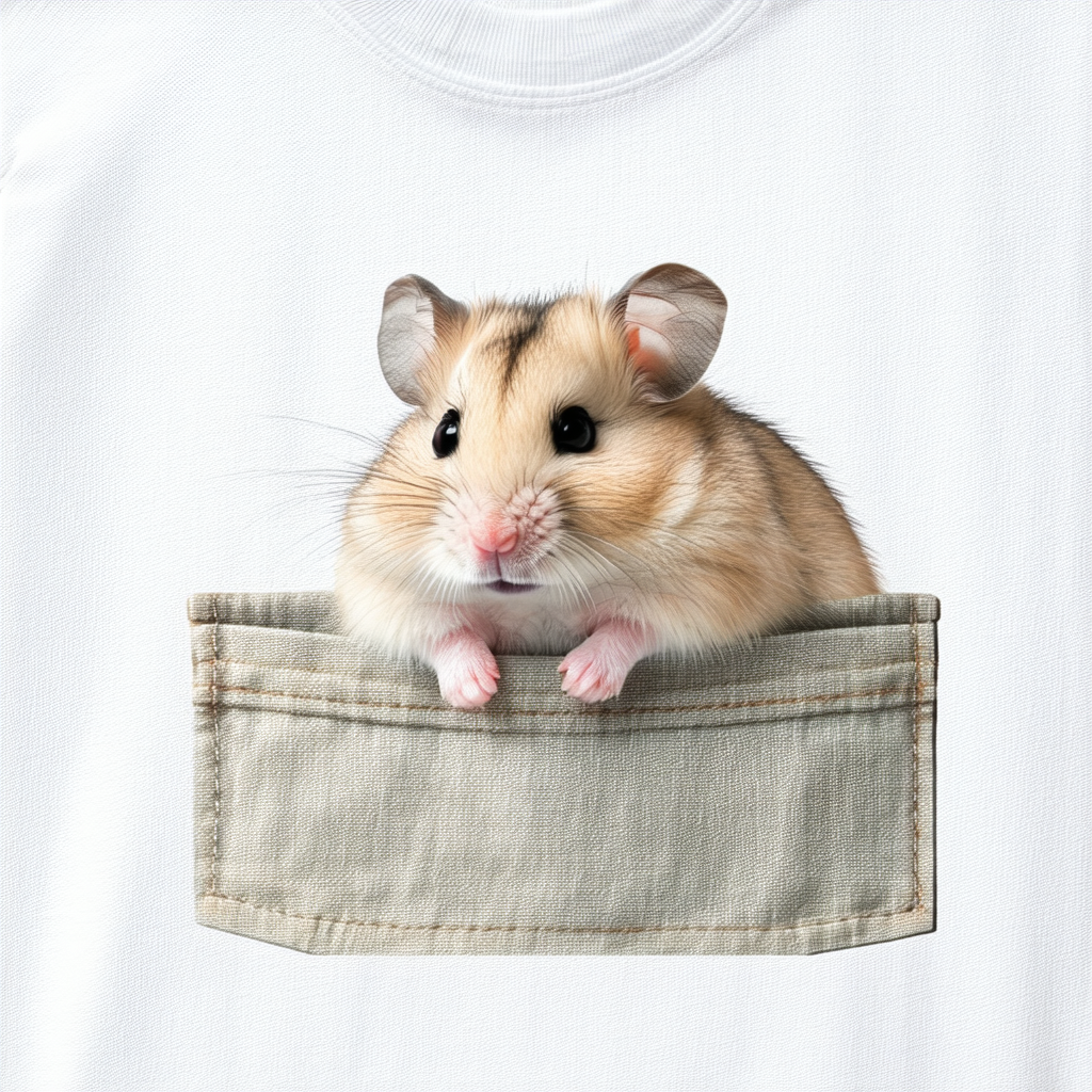 CafePress Hamster Pocket Pal Light T Shirt Cotton T-Shirt