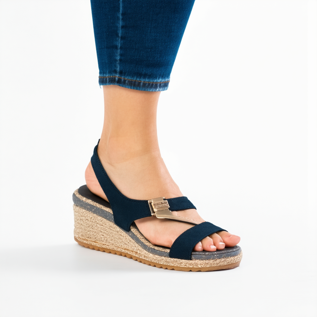 Skechers Cali Women's Rumblers Meowza Wedge Sandal