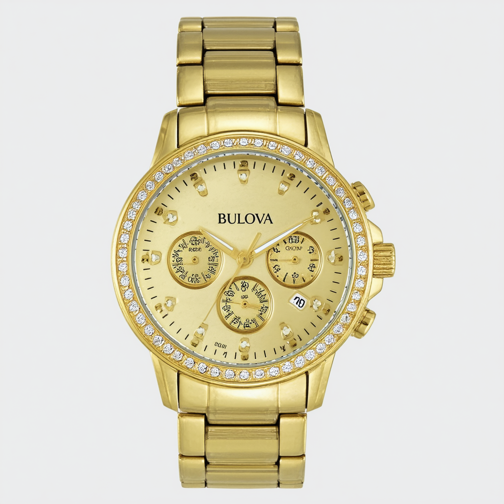 Bulova Women's 98R228 Analog Display Analog Quartz Gold Watch