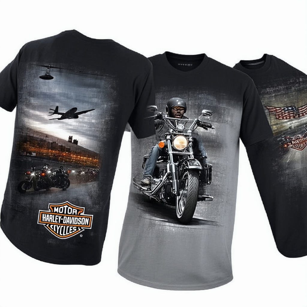 Harley-Davidson Men's Short Sleeve Tee - Out of The Shadows, Kadena Air Base, 2X