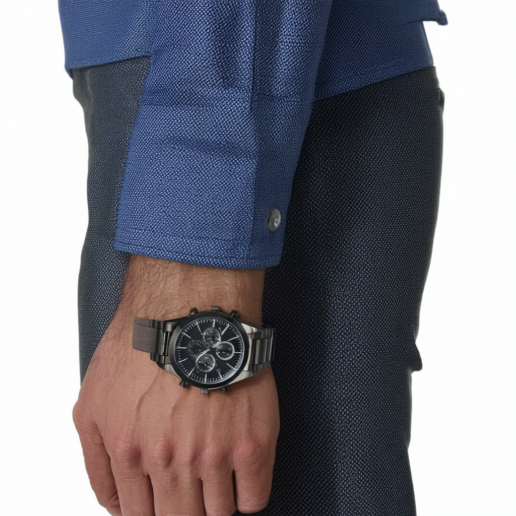 Michael Kors Men's Cunningham Multifunction Black-Tone Stainless Steel Watch MK7164