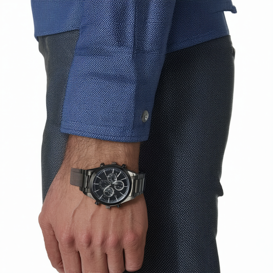 Michael Kors Men's Cunningham Multifunction Black-Tone Stainless Steel Watch MK7164