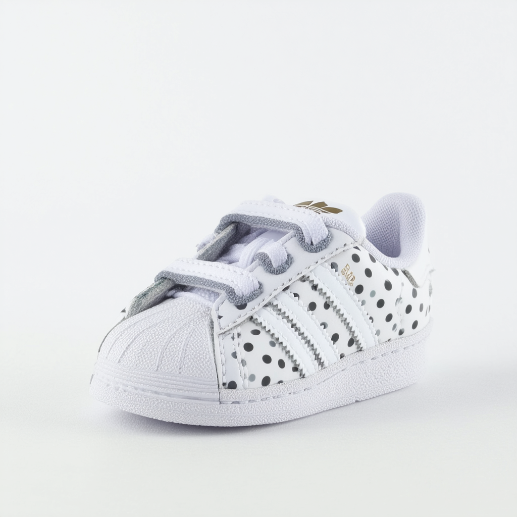 adidas Originals Infant/Toddler Superstar 2 C Polka Dots Sneaker