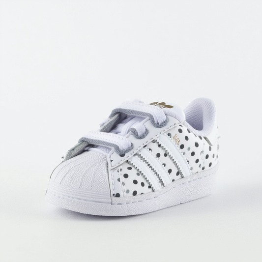 adidas Originals Infant/Toddler Superstar 2 C Polka Dots Sneaker