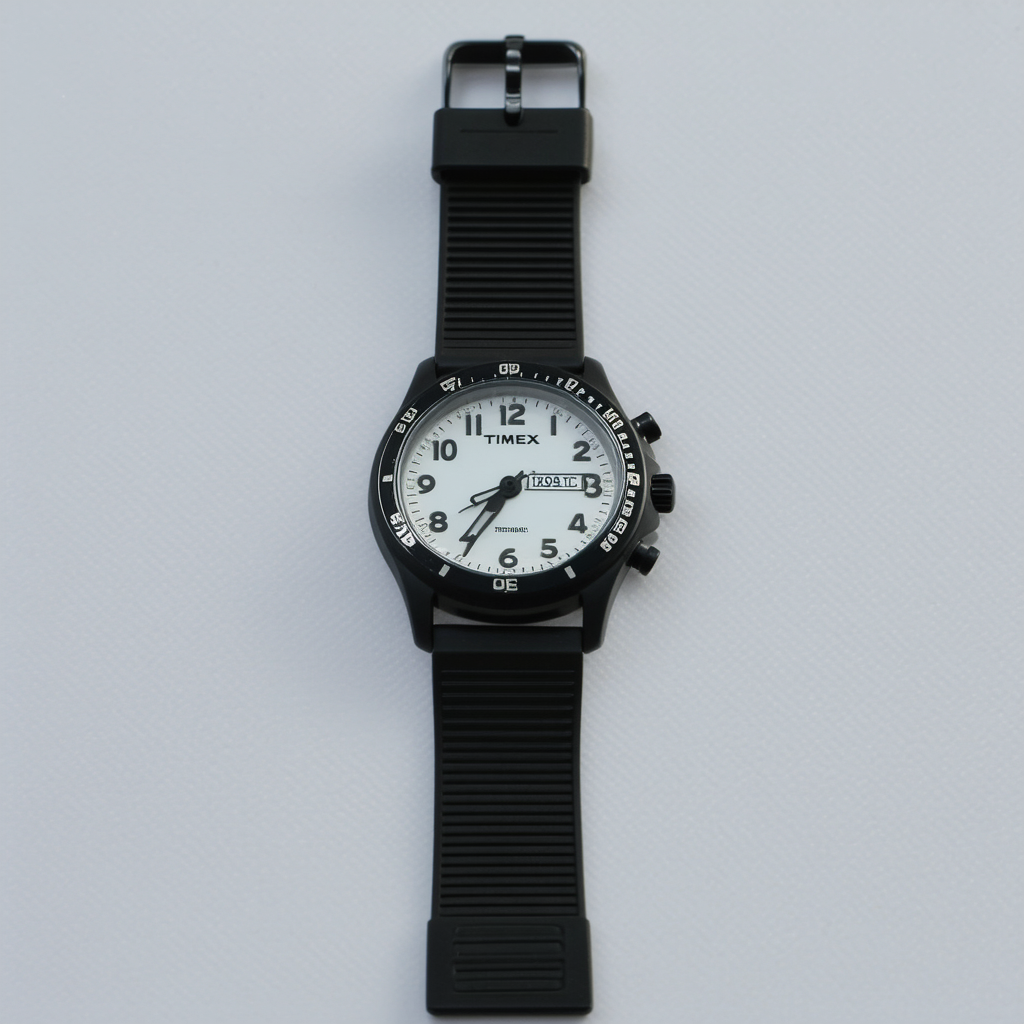 15mm Timex Black Watch Band for Vintage Ladies Ironman Triathlon TX382111