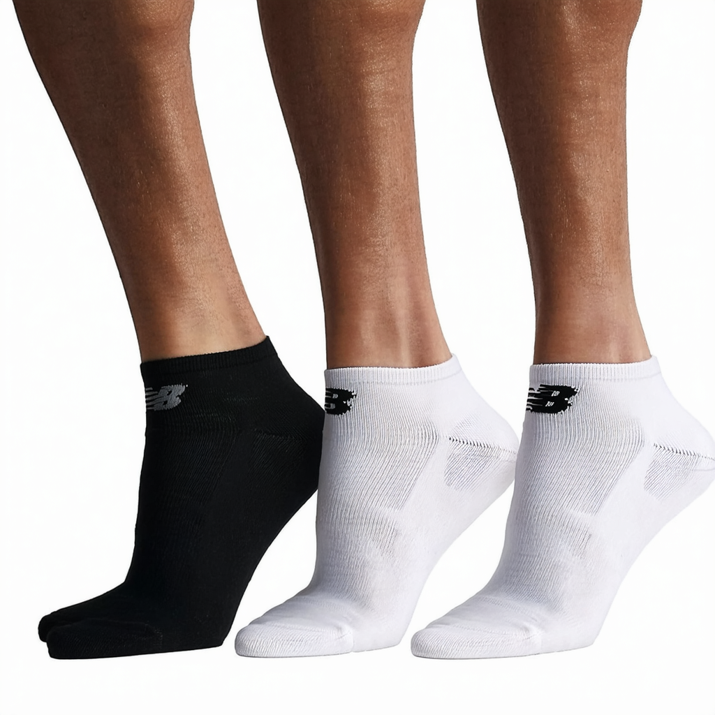 New Balance Men's 3 Pack Core Cotton Low Cut Socks
