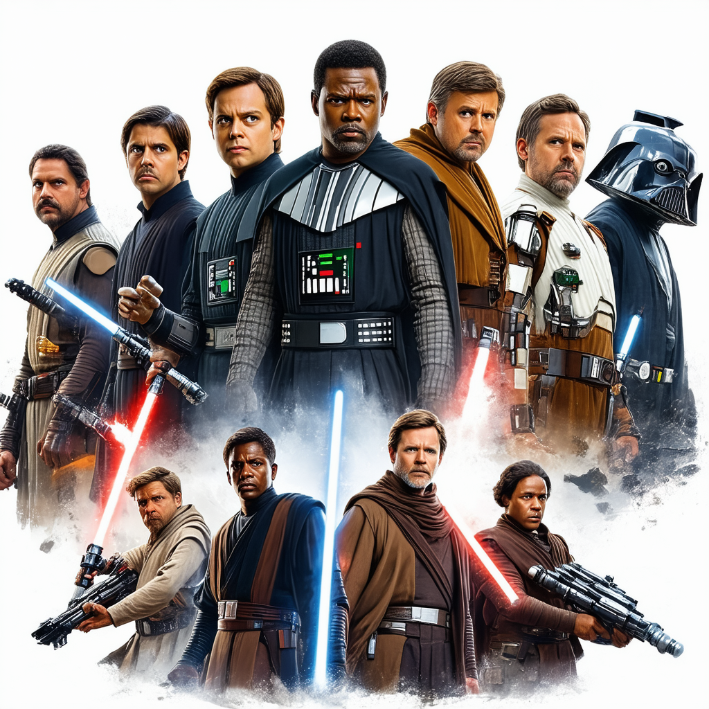 Men's Star Wars The Force Awakens Characters T-Shirt