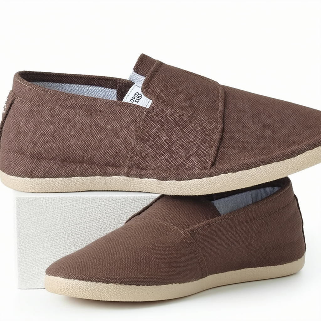 TOMS Womens Classic Canvas Slip On Casual Shoe, Chocolate, US 7.5