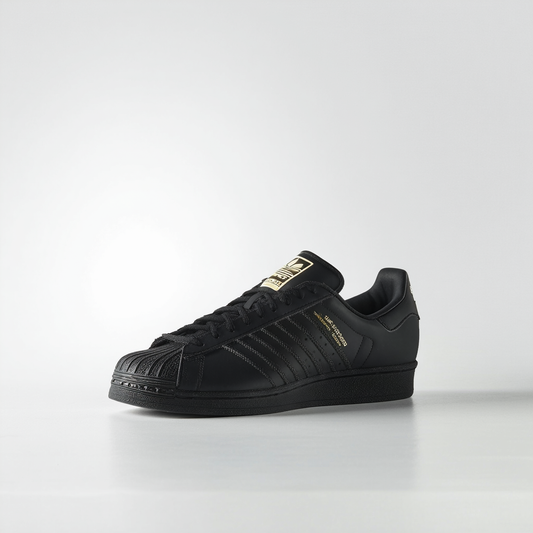 adidas Originals Men's Superstar Shoe Black/White, 8.5 M US