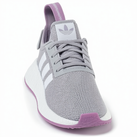 adidas Boys' X_PLR J, Grey /Orchid Tint/White, 4 M US Big Kid