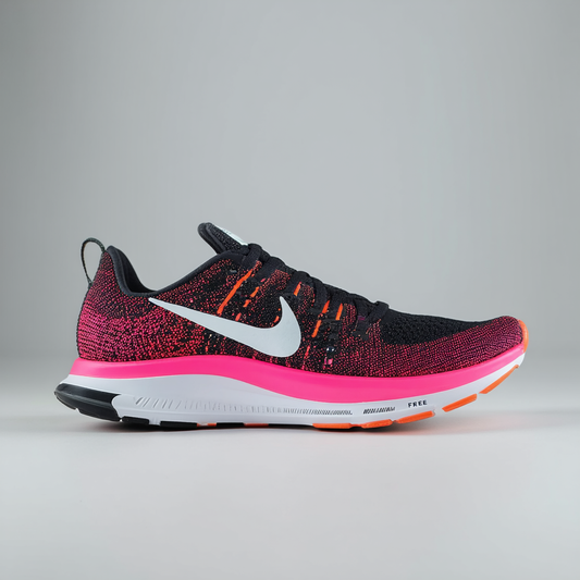 NIKE Women's Free 3.0 V5 Pnt Black/White/Brght Mgnt/Rd Vlt Running Shoe 8.5 Women US