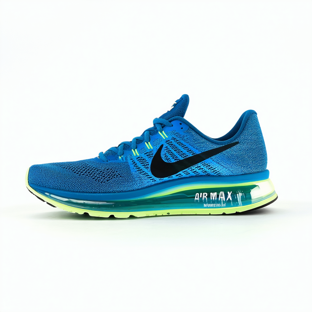 New Nike Women's Air Max Sequent 2 Running Shoe Blue/Ghost Green 8