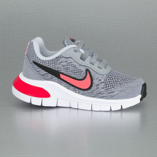 Nike Toddlers Flex Supreme TR 2 (TDV) Wolf Grey/Black/White/Lt Crmsn Training Shoe 6 Infants US