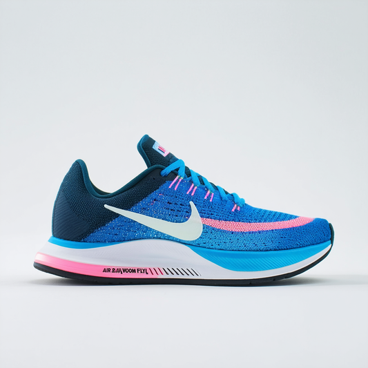 Nike Women's Air Zoom Fly 2 Cl Blue/Brght Ctrs/Pnk Pw/Wht Running Shoe 7 Women US