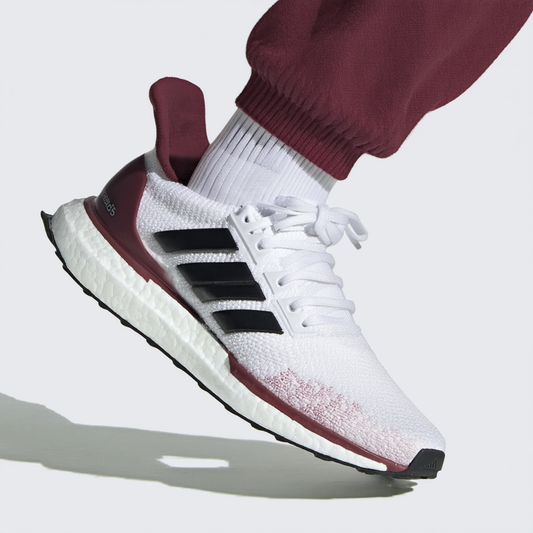 adidas Men's Swift Run Shoes,white/collegiate burgundy/core black,5.5 M US