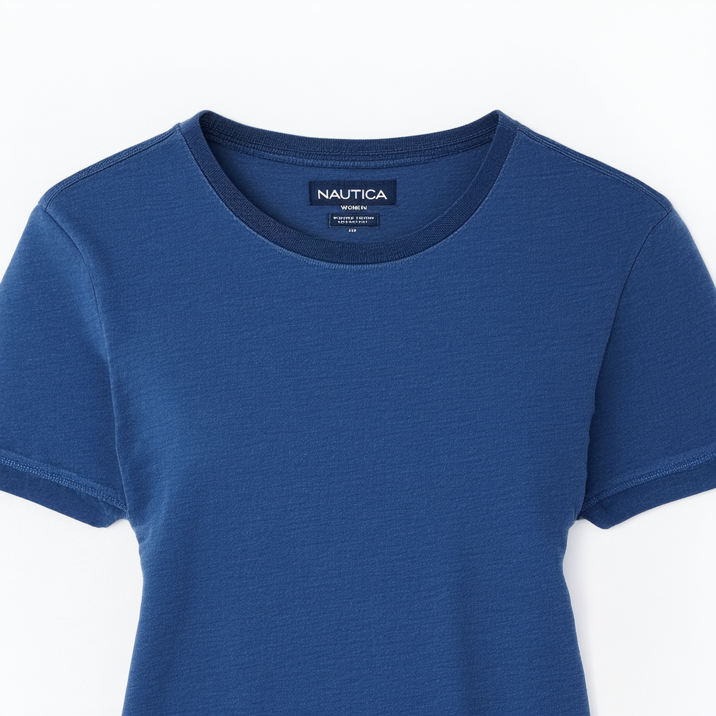 Nautica Women's Classic Fit Crew-Neck J-Class T-Shirt