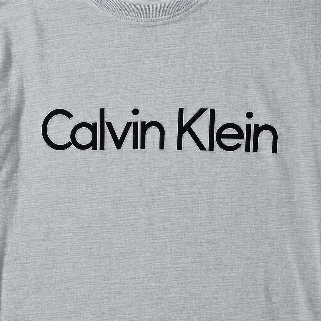 Calvin Klein Men's Classic Bold Font Logo Short Sleeve Crew Neck T-Shirt