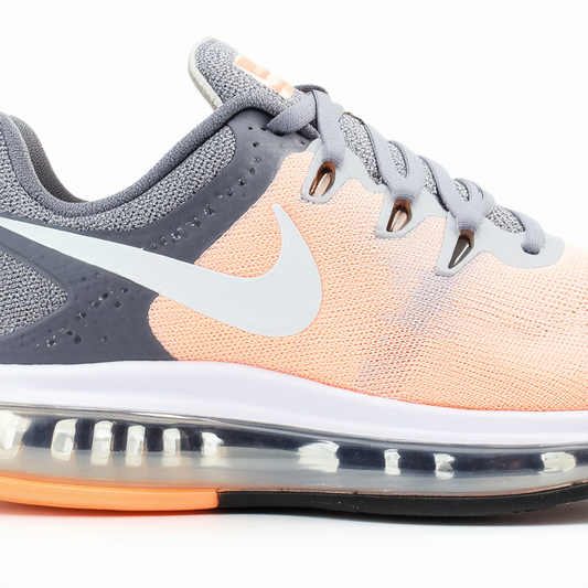 NIKE Air Max 2014 Women Sneaker Dark Magnet Grey/Peach Cream/Bright Mango 621078-003