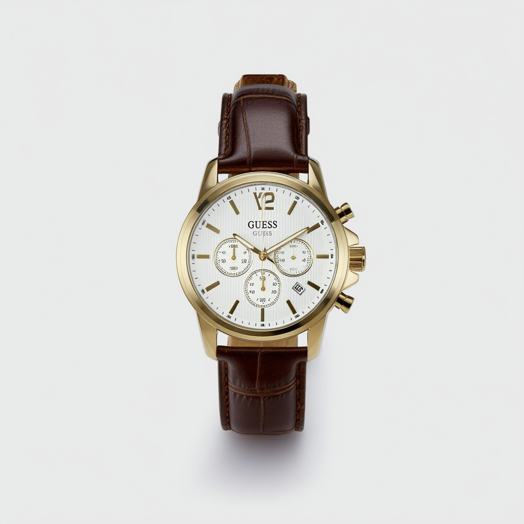 Guess Contemporary Leather Mens Watch G65043G