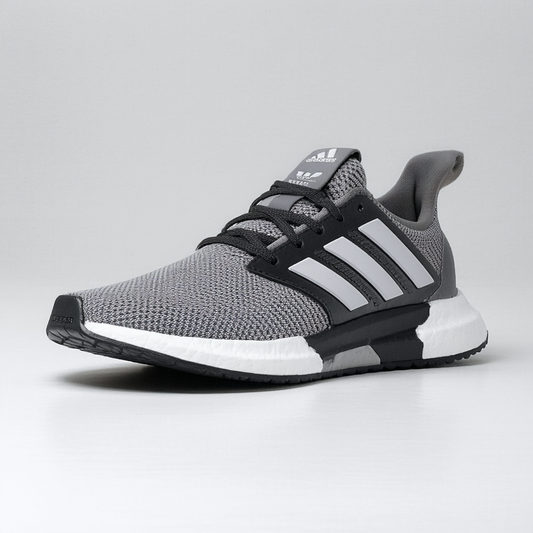 adidas Men's CF Swift Racer Running Shoe, Grey/Black/Grey, 9.5 M US