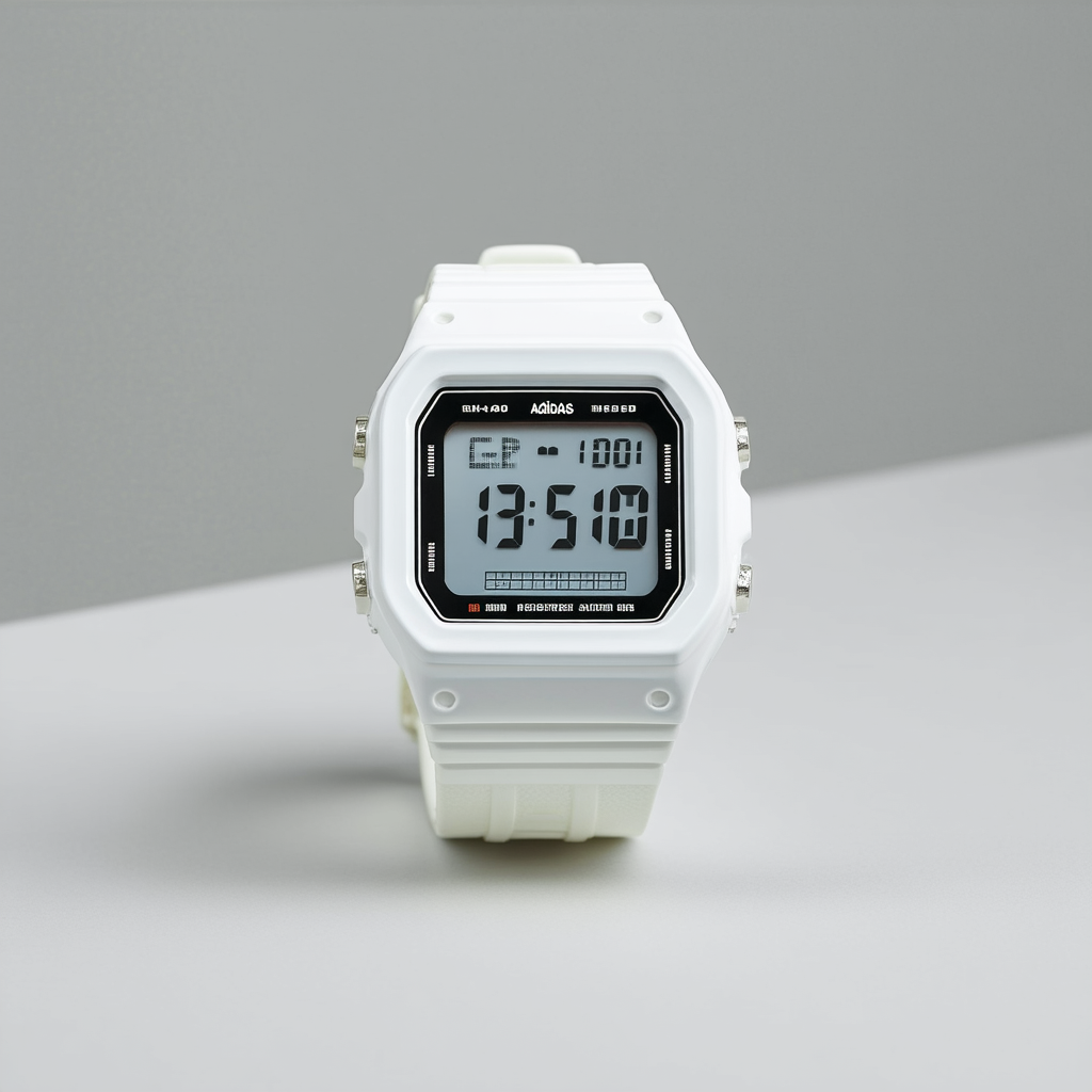 Adidas Men's ADH4000 White Peachtree Digital Watch