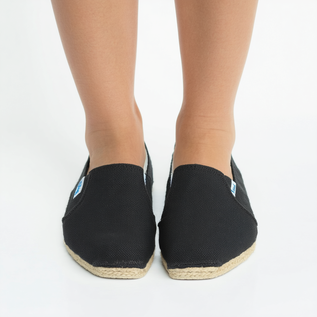 Toms Women's Classic Canvas Black Slip-on Shoe - 5 B(M) US