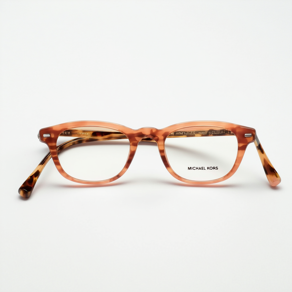 Michael Kors KEA MK4048 Eyeglass Frames 3155-51 - Peach Tortoise MK4048-3155-51