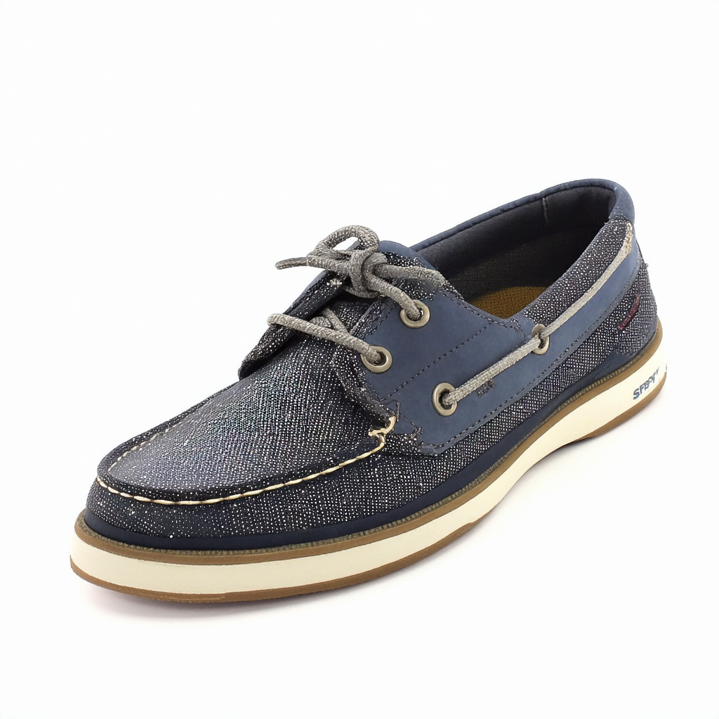 Sperry Women's Koifish Sparkle Crosshatch Boat Shoe