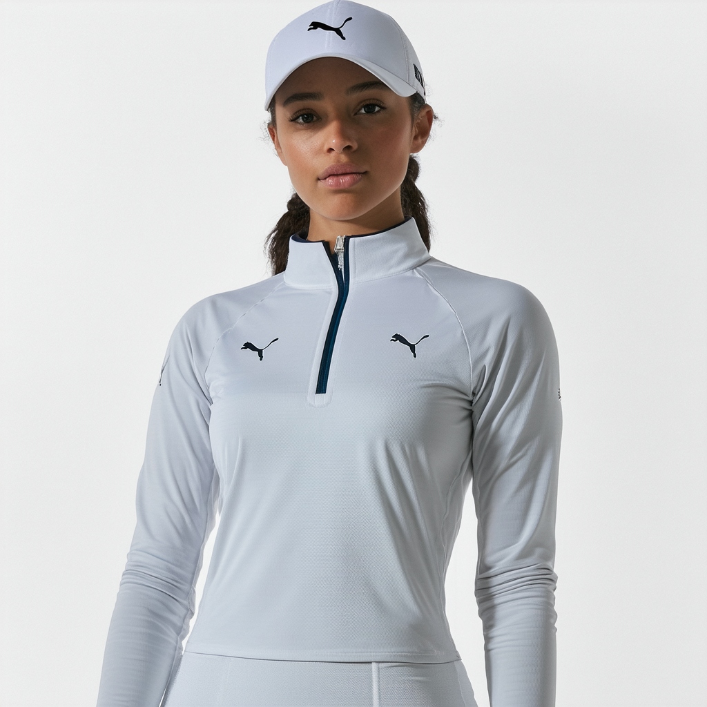 Puma Golf NA Women's Monoline 1/4 Zip Tee