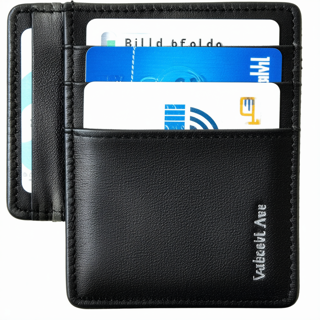 Generic Travelon Wallet Genuine Leather RFID Blocking Credit Card Case Billfod ID Black