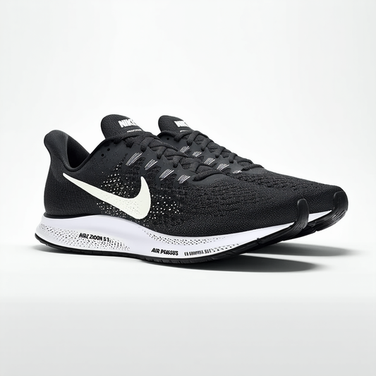 Nike Mens Air Zoom Pegasus 31 Running Shoes Black/White 652925-010 Size 10.5