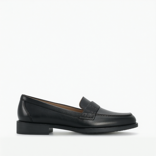 Naturalizer womens Parker Loafer, Black Leather, 6.5 US