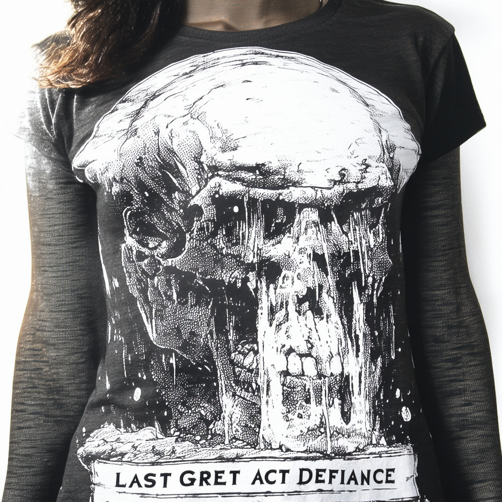 CafePress Last Great Act of Defiance Lineart Cotton T-Shirt