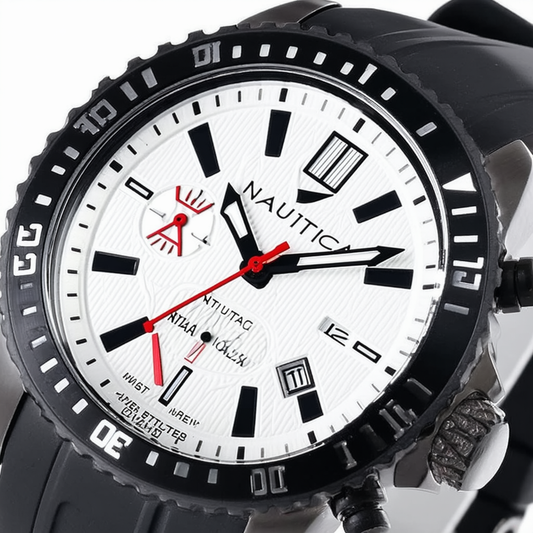 Nautica Men's N11620G Analog Display Quartz Red Watch