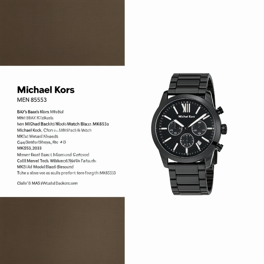 Michael Kors Men's Bax Black Watch MK8553