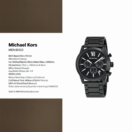 Michael Kors Men's Bax Black Watch MK8553